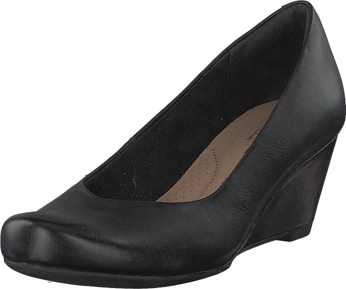 Footway SE - Clarks Flores Tulip Black Leather, Skor, Klackskor, Pumps, Svart, Dam, 40 847.00 Footway SE - Clarks Flores Tulip Black Leather, Skor, Klackskor, Pumps, Svart, Dam, 40 847.00